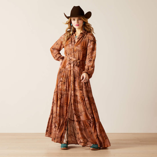 LADIES ARIAT GALLOP AWAY MAXI DRESS