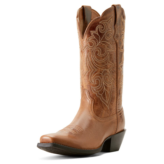 LADIES ARIAT ROUND UP SQUARE TOE READY RUSSET