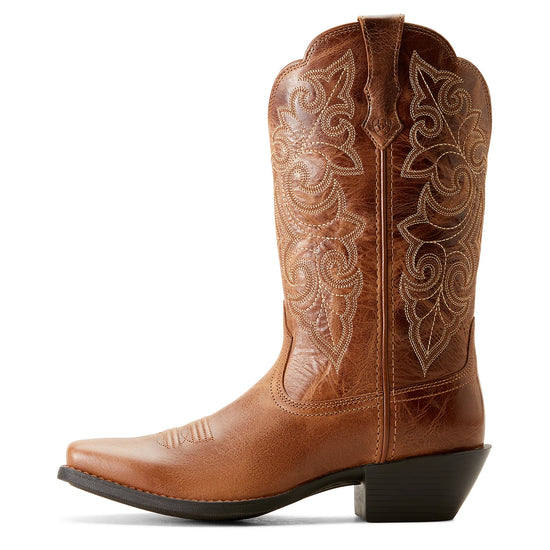 LADIES ARIAT ROUND UP SQUARE TOE READY RUSSET