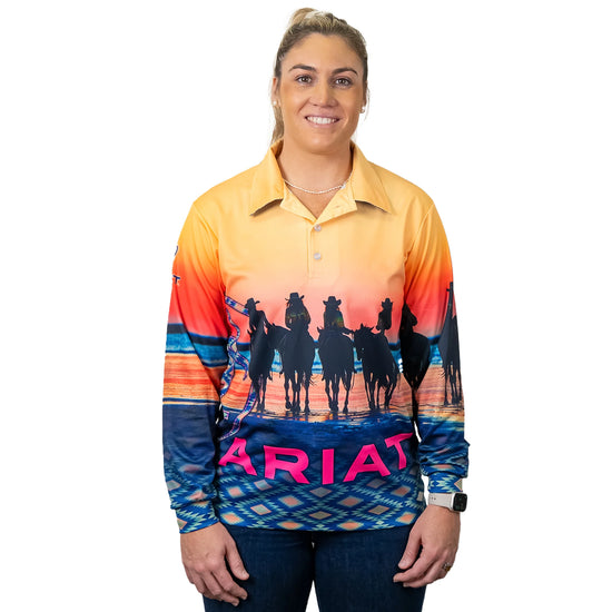 LADIES ARIAT FISHING SHIRT- COASTAL COWGIRLS