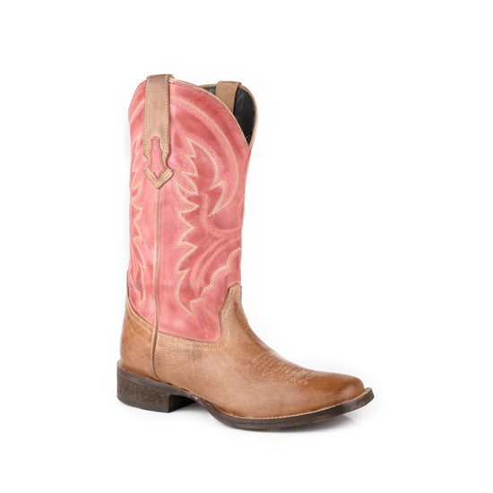 LADIES ROPER LINDSEY BOOTS- RED LEATHER